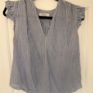 Frame Blue Striped Women's Top